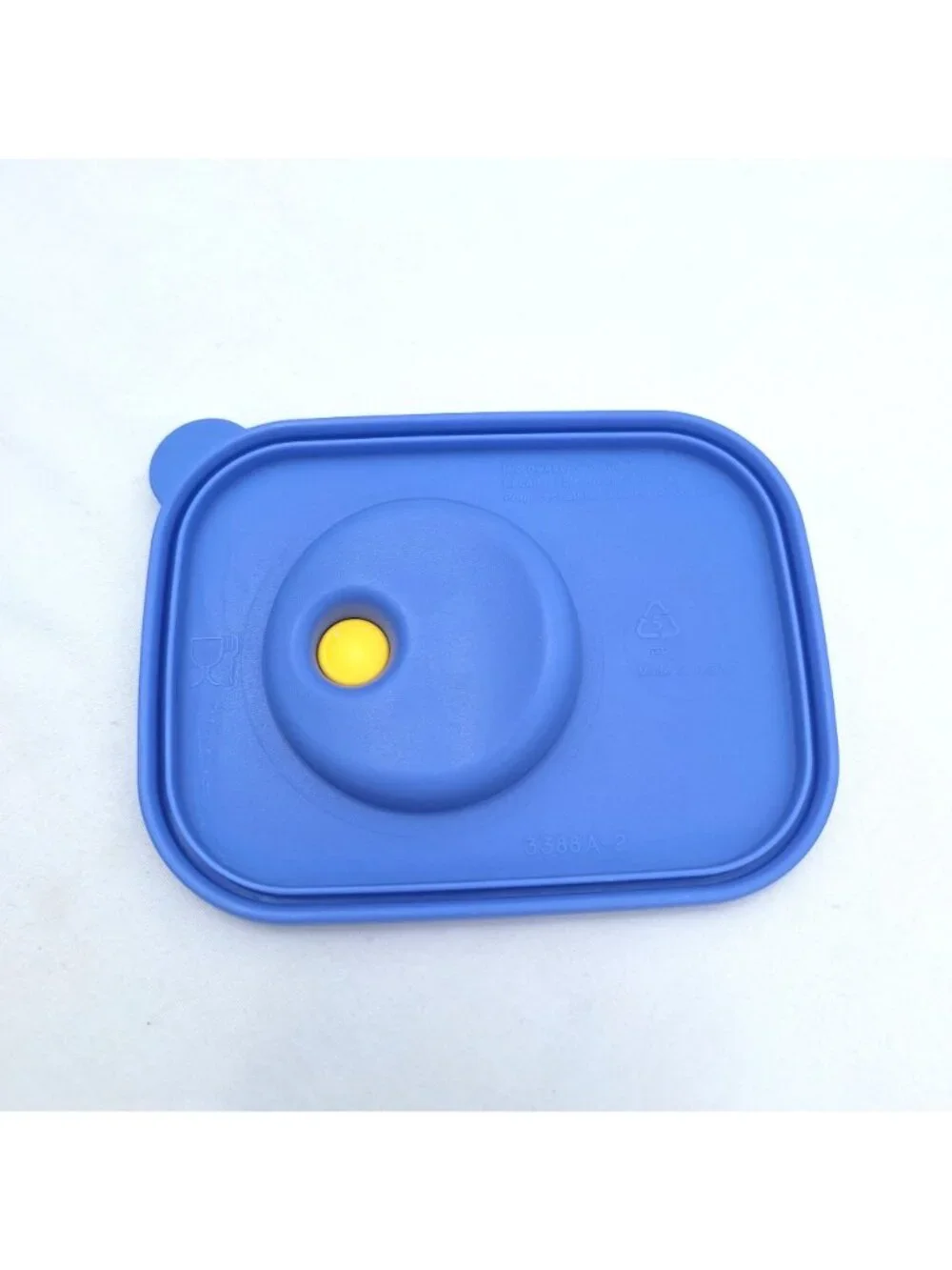 Tupperware Rock N Serve Blue Replacement Seal For 1 Cup Container Yellow Vent